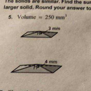 How do i find the volume of these similar solids? round to the nearest tenth