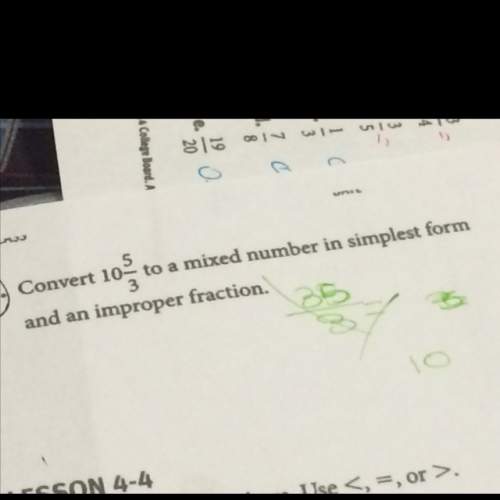 How do you convert 10 5/3 as a mixed number and an improper fraction