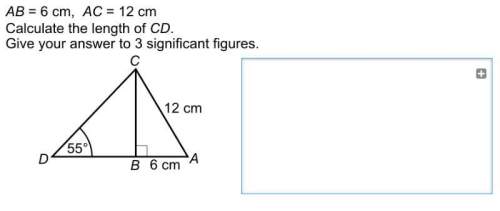 Ab=6cm ac=12 calculate the lenght of cd