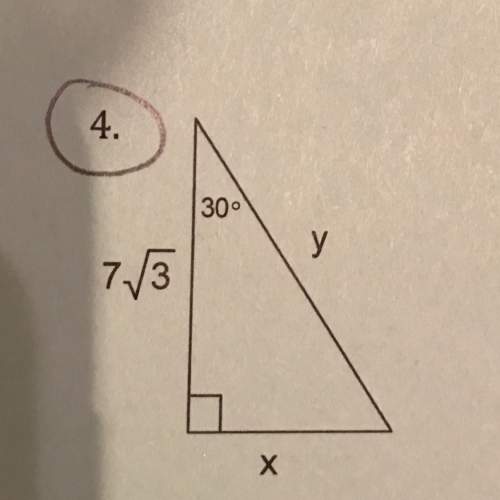 Find the missing side length in each special right triangle