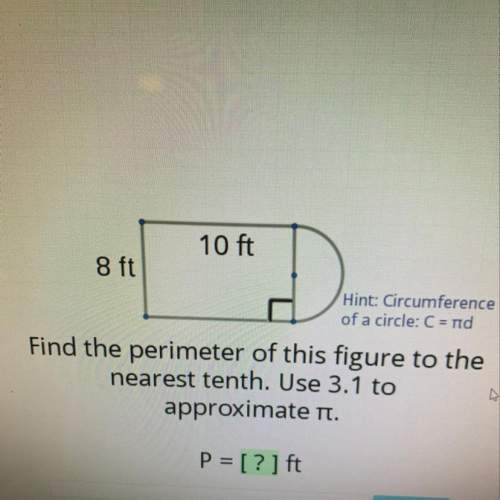 Find the perimeter of this figure to the nearest tenth. use 3.1 to approximate