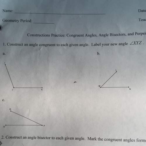 How do you construct a congruent angle?