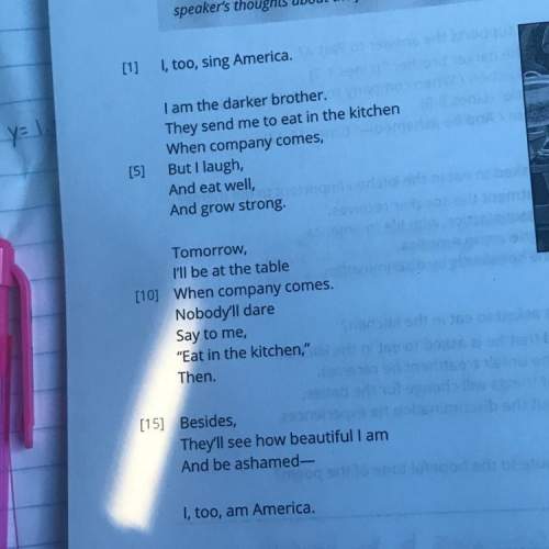In the poem the speaker shows how he is not treated equally in america because of his skin colour ho