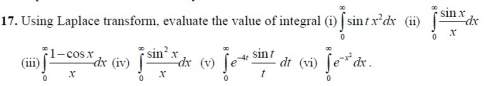 Using laplace theorem find the answer