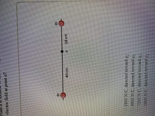 1. point charges q 1 q 2 both of 22 nc are separated by a distance of 58 cm along a horizontal axis.