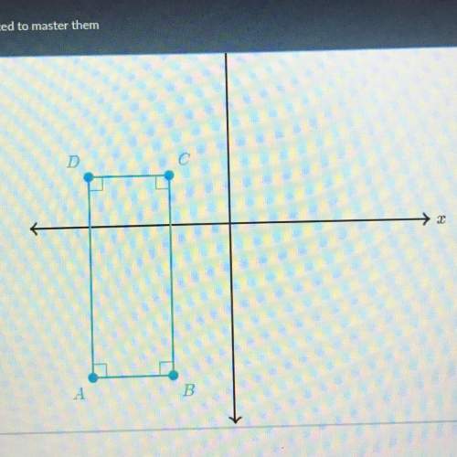 You are graphing rectangle a, b, c, and d in the coordinate plane. the following are three of the ve
