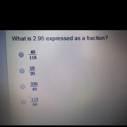 What is 2.95 expressed as a fraction?