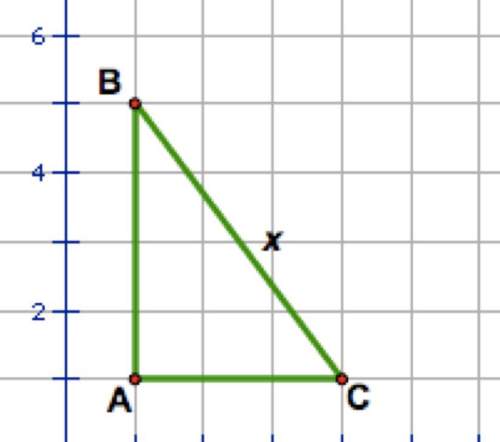 What is the area of the triangle shown?  a) 5  b) 6  c) 12  d) 30