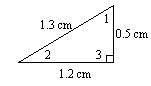 Use the trigonometric ratio sin a = 0.38 to determine which angle of the triangle is &lt; a