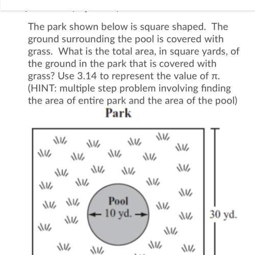 Guys look at the pic of the park and read the question i need this asap with all steps the choices a