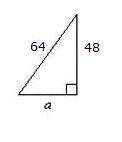 The missing side of this triangle is approximately 42. true or false