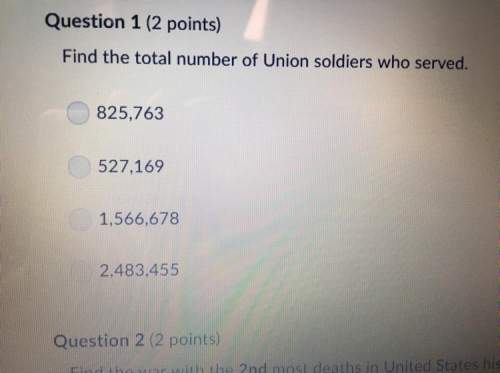 Find the total number of unions soldiers who served. a) 825,763 b) 527,169 c) 1,566,678 d) 2,483,455