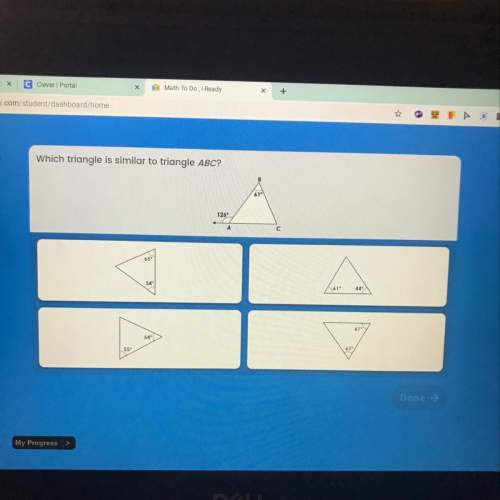 Which triangle is similar to triangle ab ?