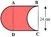 Find the area of the shaded regions. give your answer as a completely simplified exact value in term