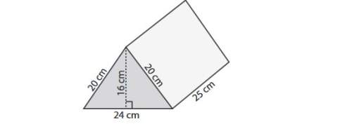 What is the surface area of the triangular prism? a) 991 cm^2 b) 1024