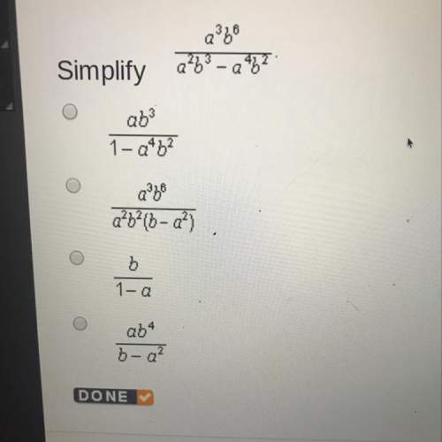 Simplify a^3 b^6 / a^2 b^3 - a^4 b^2