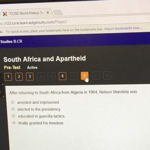 After returning to south africa from algeria in 1964, nelson mandela was