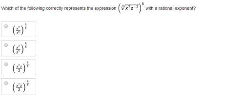 Which of the following correctly represents the expression with a rational exponent?