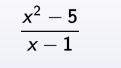 Find the value of this expression if x=5