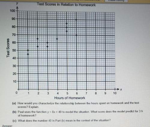 Consider this scatter plot. i posted a picture of the graph and questions. will mark brainliest.