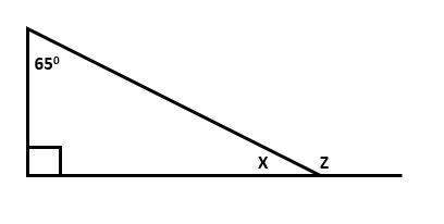 What is the measurement of latex: \angle z