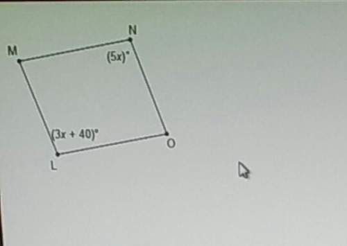 In parallelogram lmno what is the measure of angle m ? 206080100