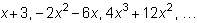 The first three terms of a geometric sequence are shown below. what is the eighth term of the