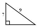 Find the area of the triangle. be sure to label your answer. round to the nearest hundre