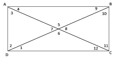 Using the drawing, how would you classify angles 9 and 10?