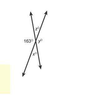 What is the measure of angle y in this figure?  152 63 16337