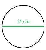 Plz what is the radius and diameter of the following circle?