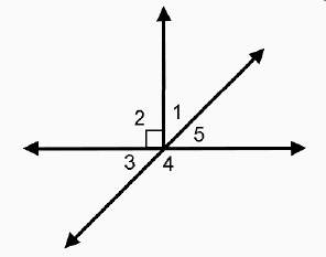 Which pair of angles are complementary but not adjacent?