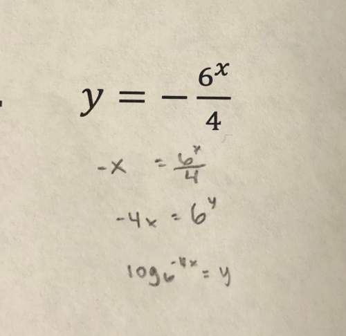 Can someone me? i’m trying to convert this exponential equation to a logarithmic equation (or mak