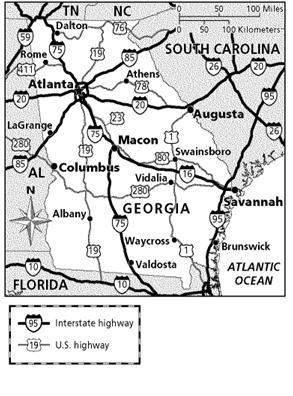 What interstate highways run through georgia?