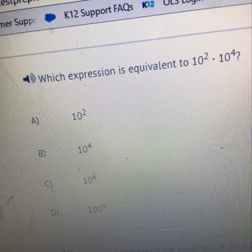 Which expression is equivalent to 10^2 • 10^4