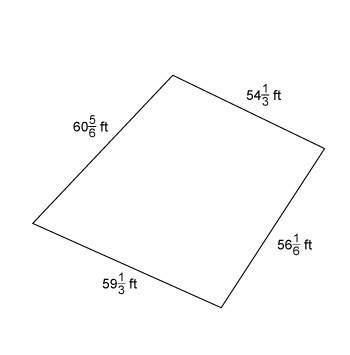 What is the perimeter of the figure?  a. 229 4/9 ft&lt;