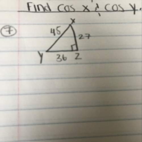 How to solve the problem. and how to find cos x and cos y