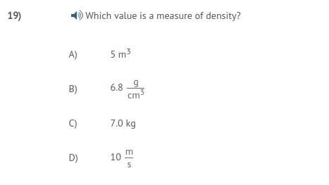 Can you me the question is which value is a measure of density? the choices are below : ))&lt;