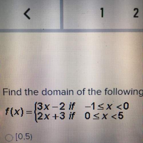 Find the domain of the following piecewise function