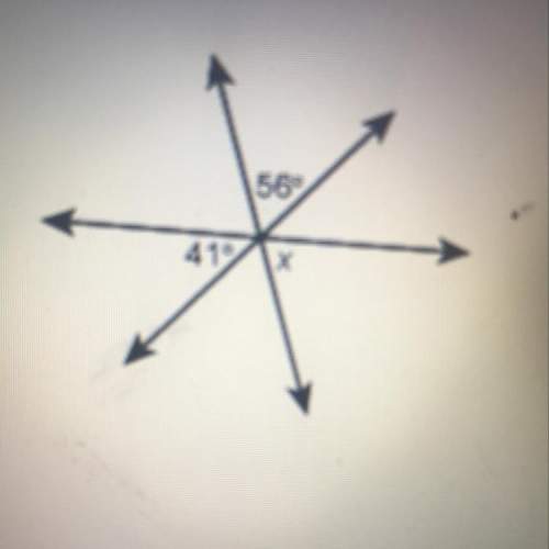 What is the measure of the angle of x?