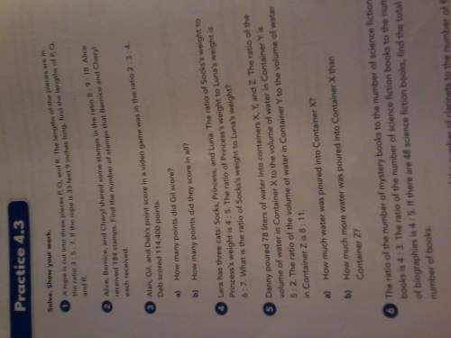 On problems 1-3 and show how you did your work pls i dont understand how to work the problem out i r