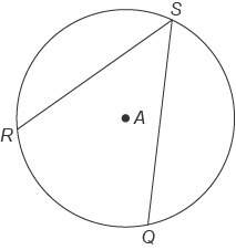 Urgent will give !  this figure shows circle a with inscribed ∠rsq . m∠rsq=24°