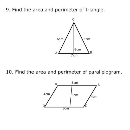 Find the area and perimeter of triangle