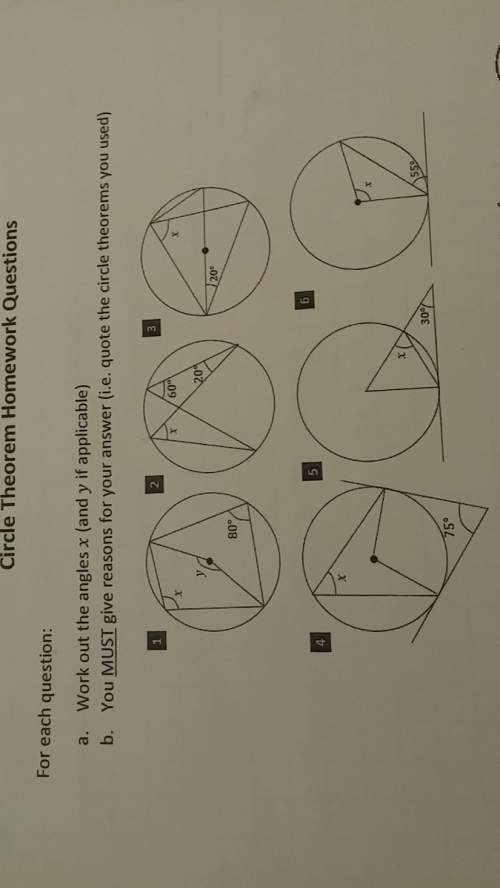 Circle theorem : i don't understand any of the questions. needs to be completed asap.