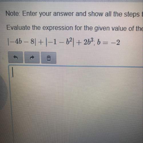 Evaluate the expression for the given value of the variable  show your work