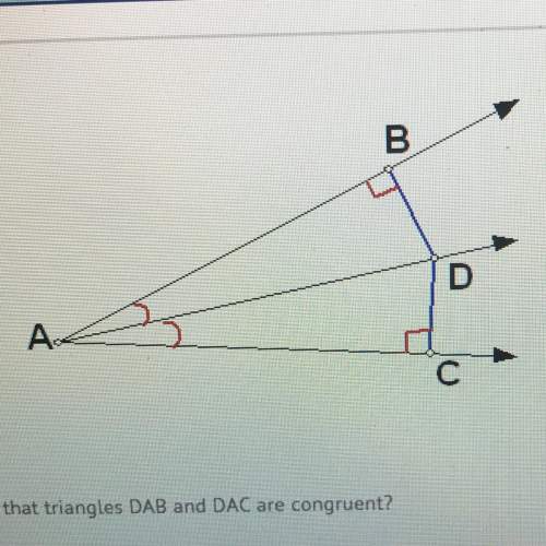 By which reason can it be proven that triangles dab and dac are congruent