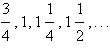 What is the 13th term of the arithmetic sequence?  a. 3 b. 3 1/2 c. 4 d. 3 3