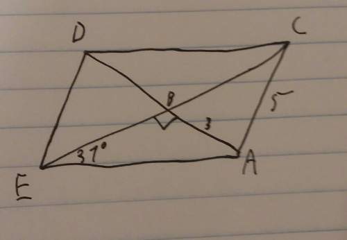 If dcae is a parallelogram, what is the perimeter of triangle dbe? offering 25 points for