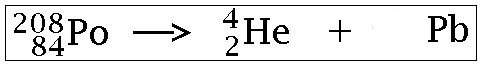 What type of radioactive decay is shown in this equation?