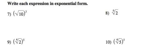 Can anyone me ? i have no idea what to do! : '( write each equation in exponential fo
